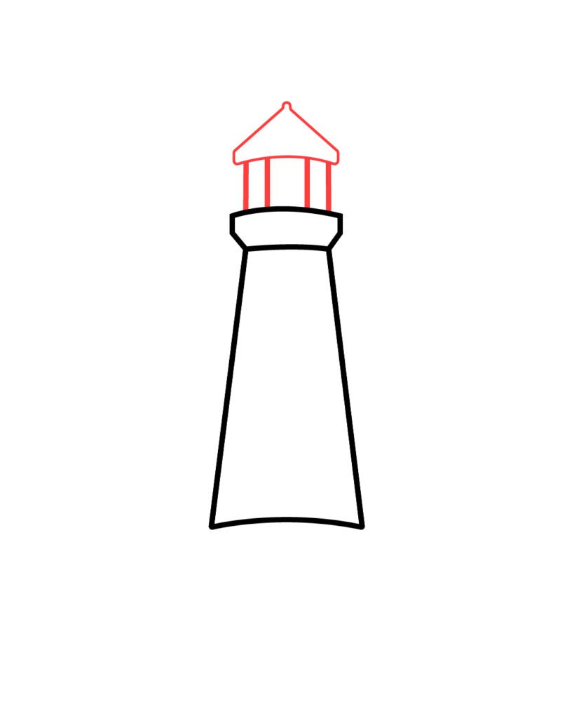 How To Draw Lighthouses In Simple Steps