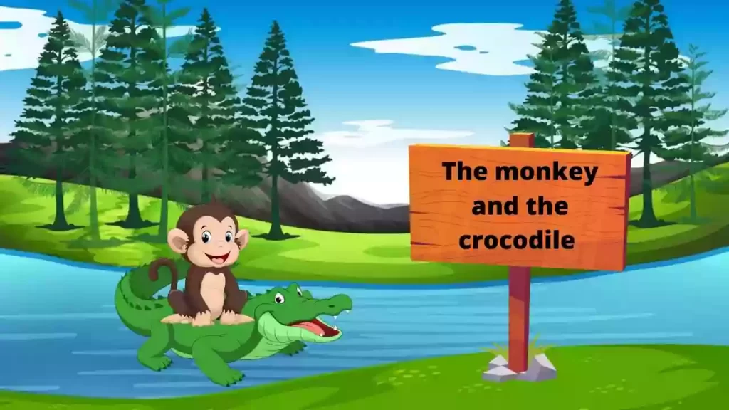 The-monkey-and-The-crocodile