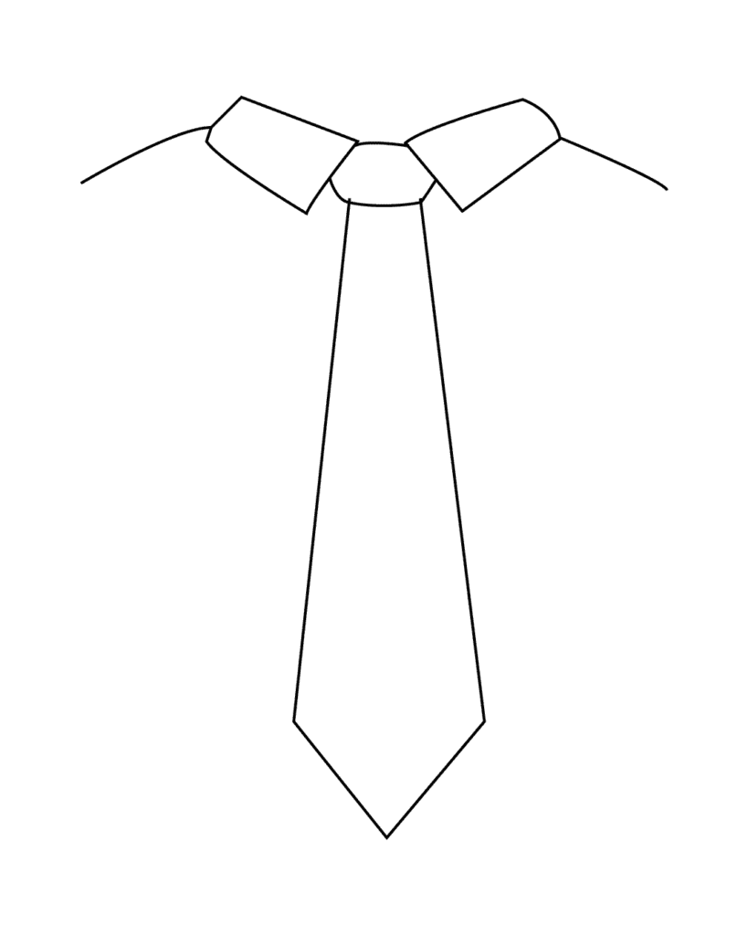 How To Draw A Tie