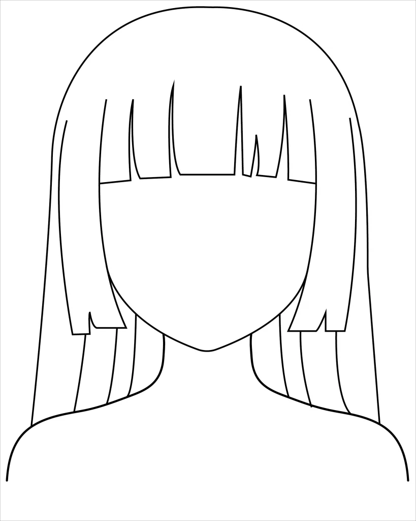 How To Draw A Bangs