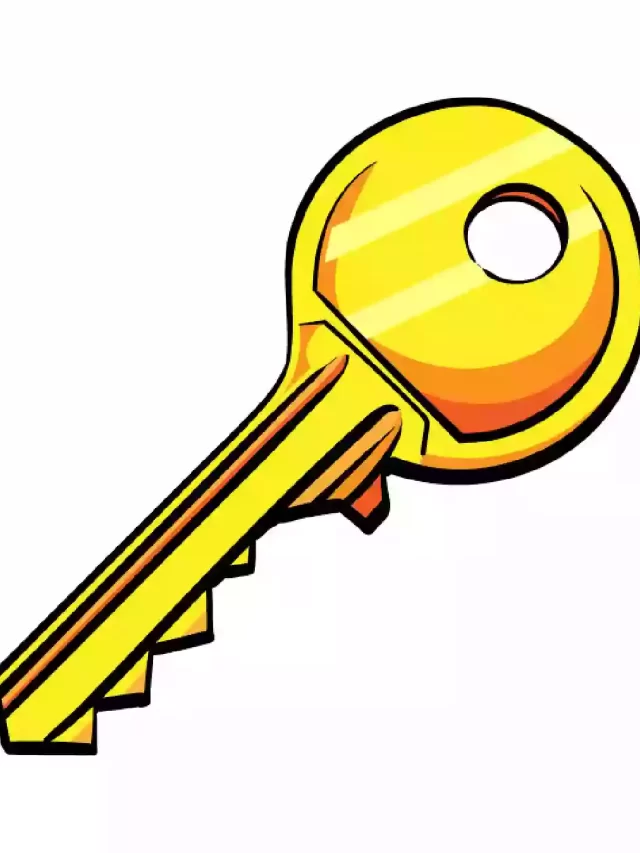 how to draw a key in simple and easy steps