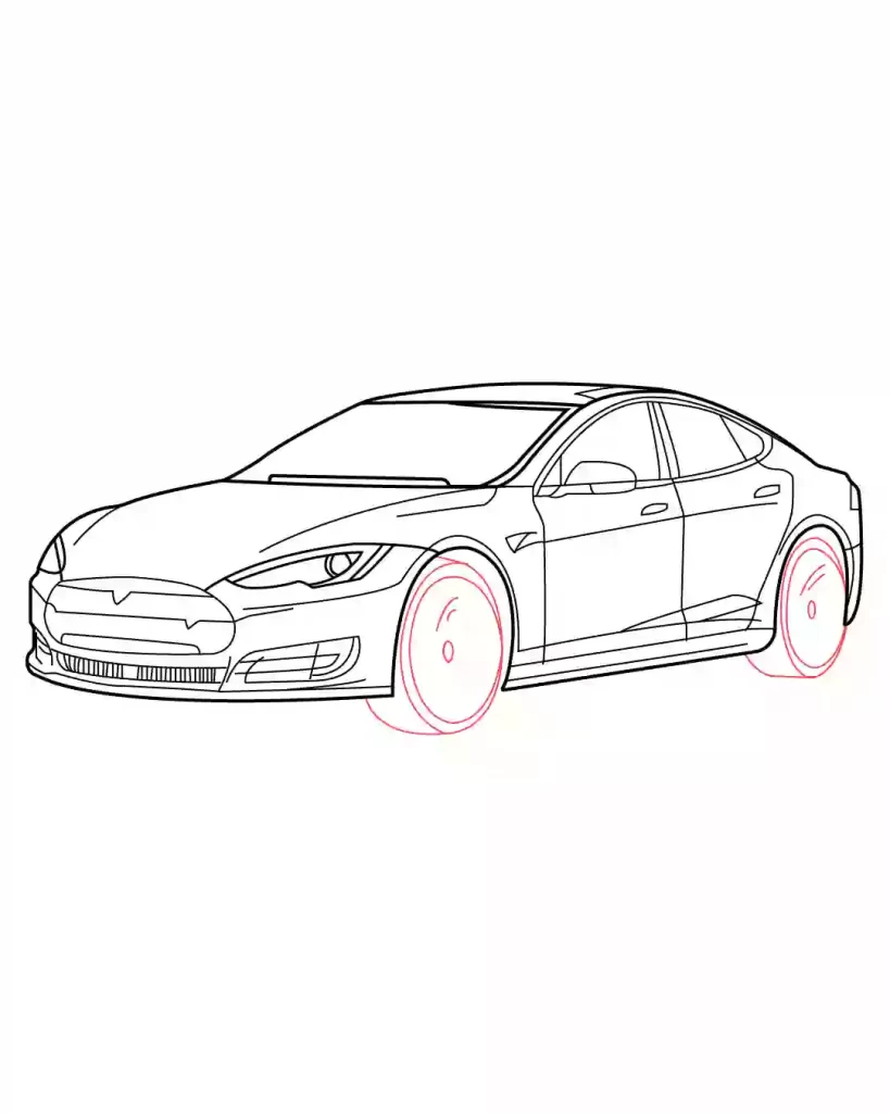 How-to-Draw-a-Tesla-in-Simple-steps-for-beginners