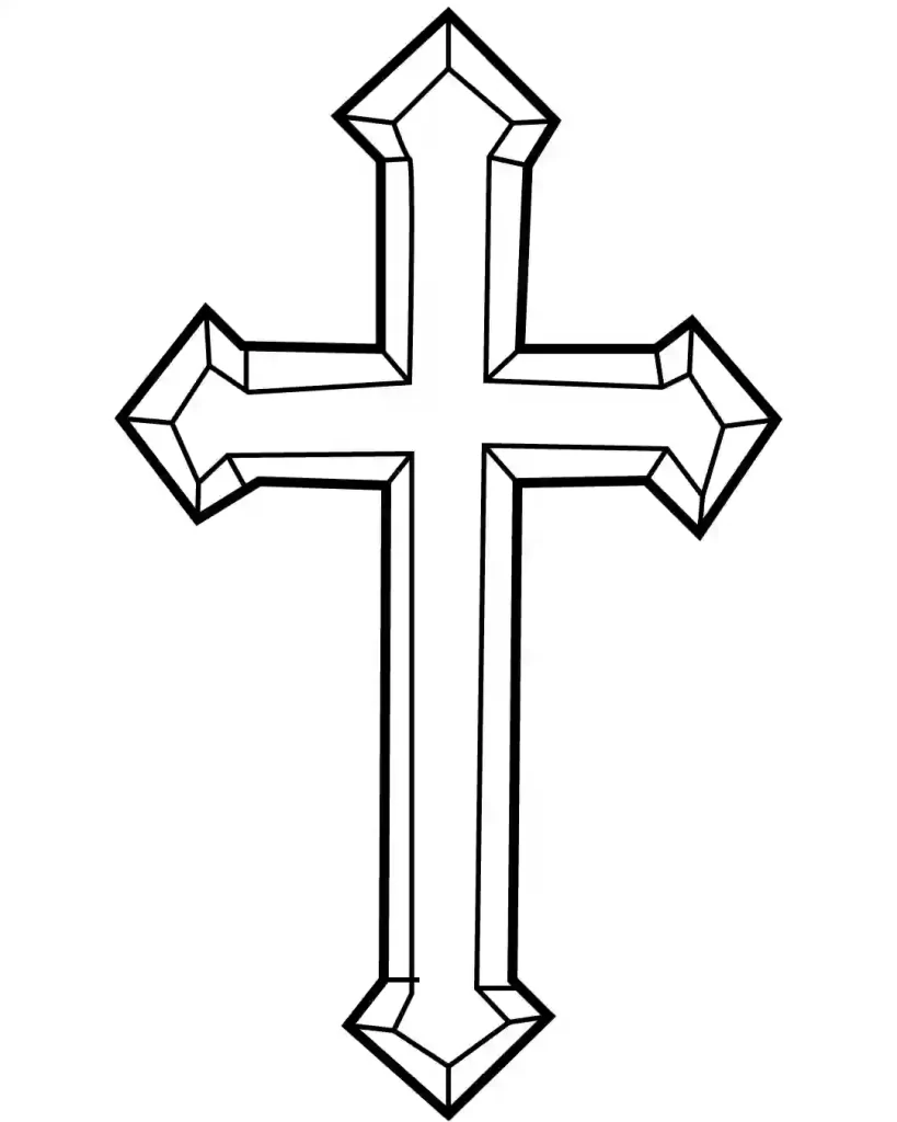 How To Draw A Cross Step By Step