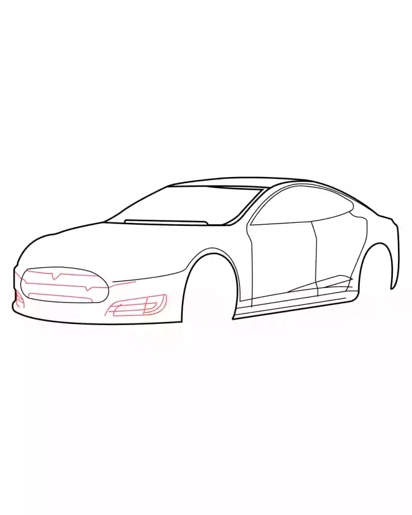 How-to-Draw-a-Tesla-in-Simple-steps-for-beginners