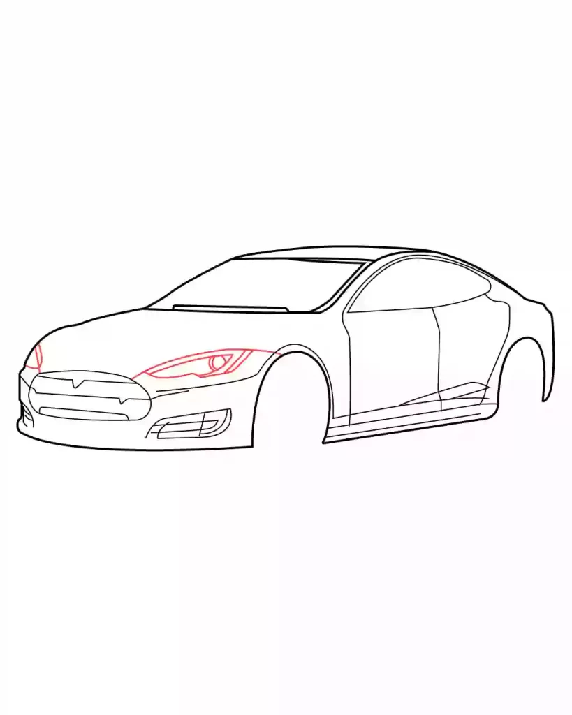 How-to-Draw-a-Tesla-in-Simple-steps-for-beginners