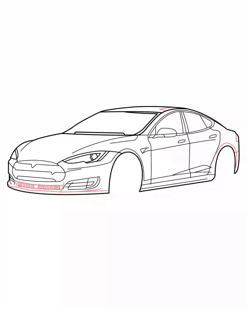 How-to-Draw-a-Tesla-in-Simple-steps-for-beginners