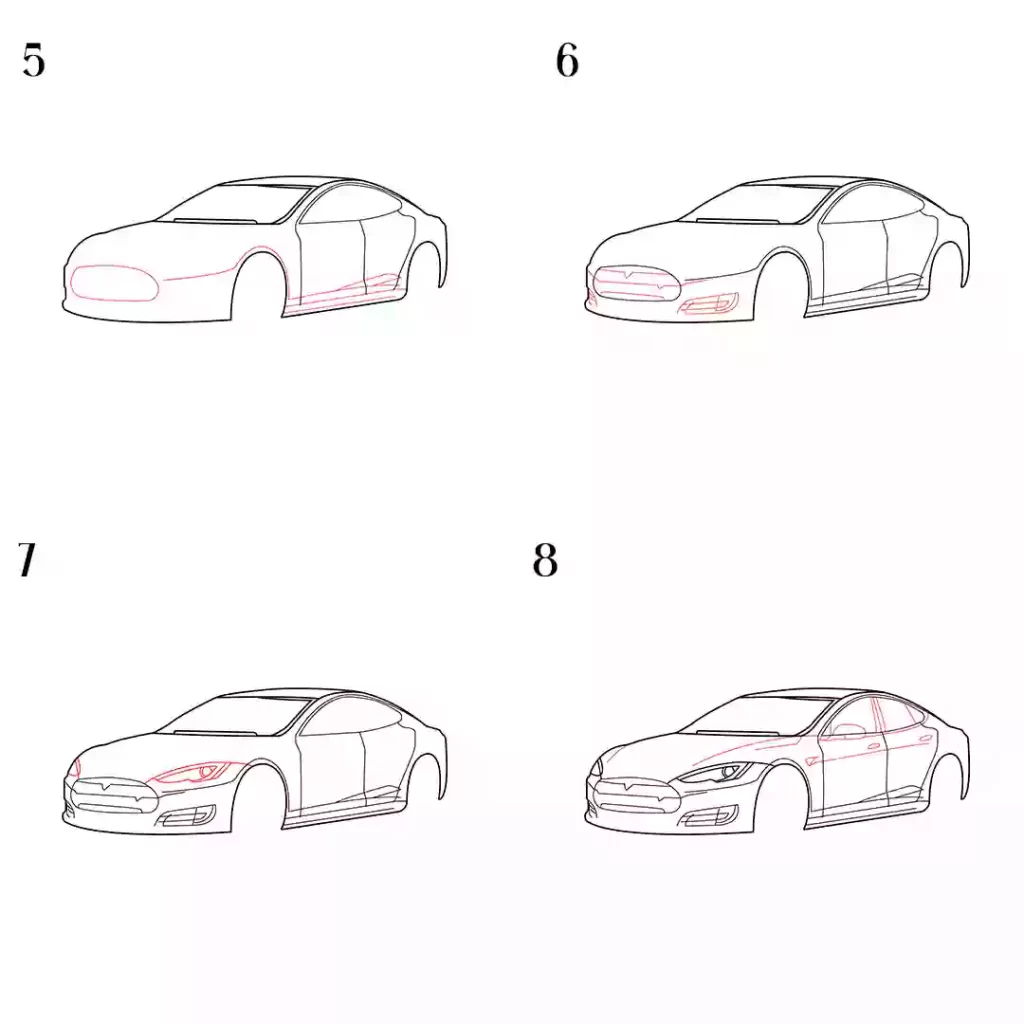 How-to-Draw-a-Tesla-in-Simple-steps-for-beginners