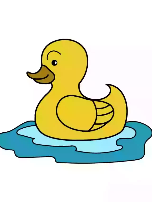 How to draw a duck in simple and easy steps