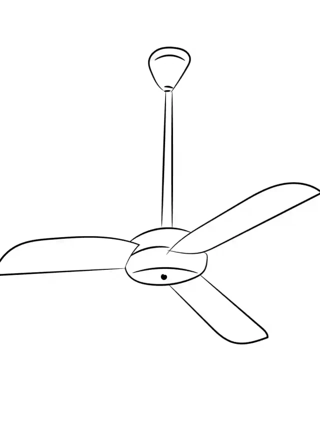 How to draw a Ceiling fan