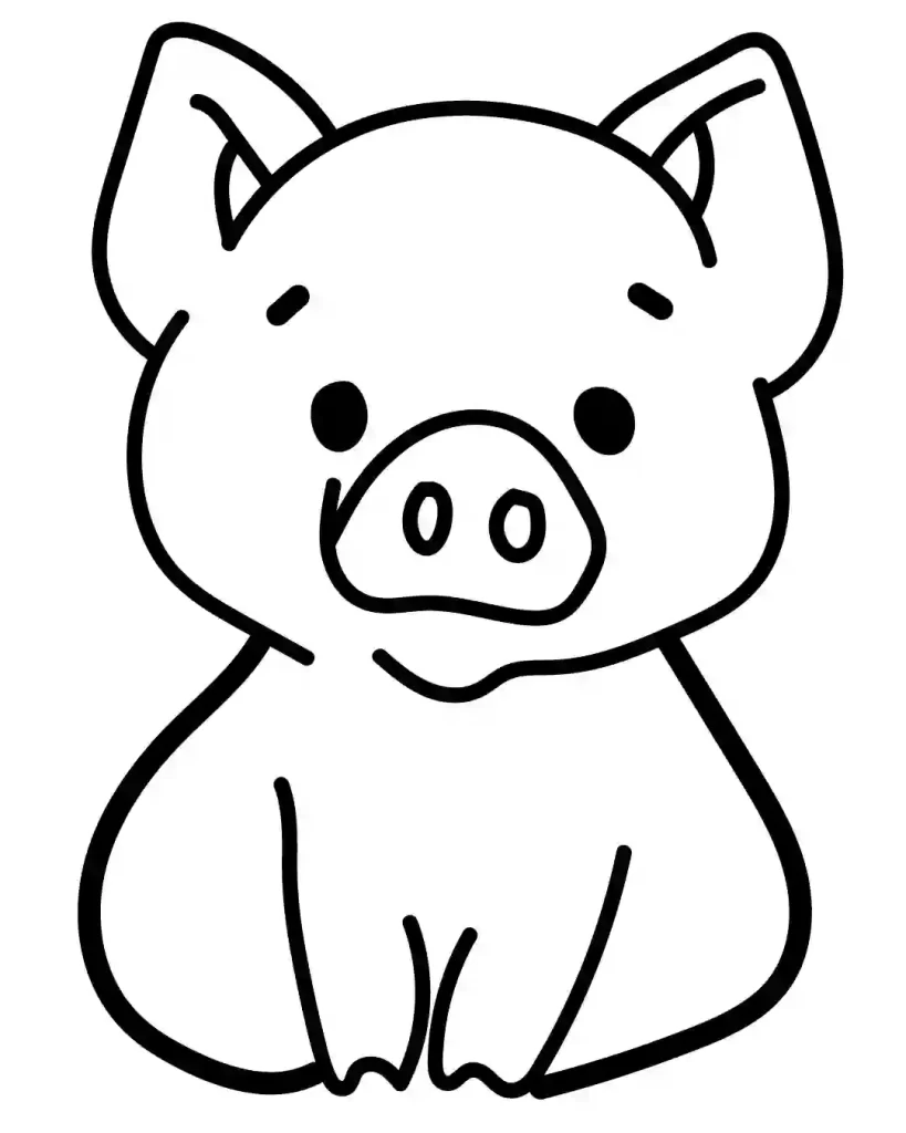 How-to-Draw-Pig-in-Simple-and-steps-Guide