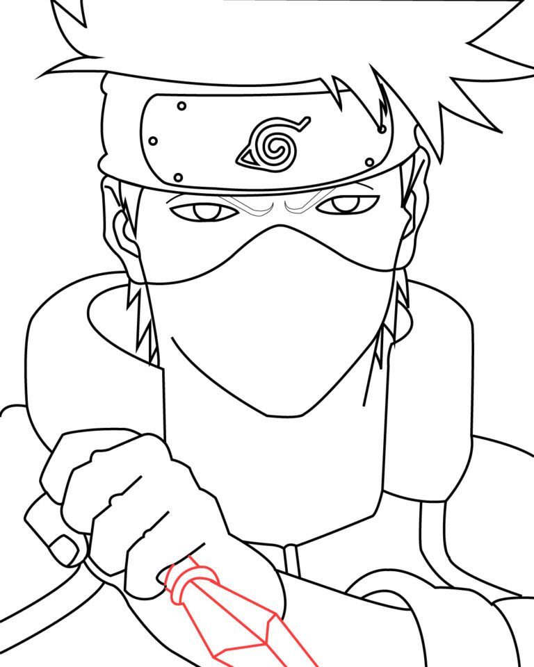 How to Draw Kakashi in Simple Steps - Storiespub