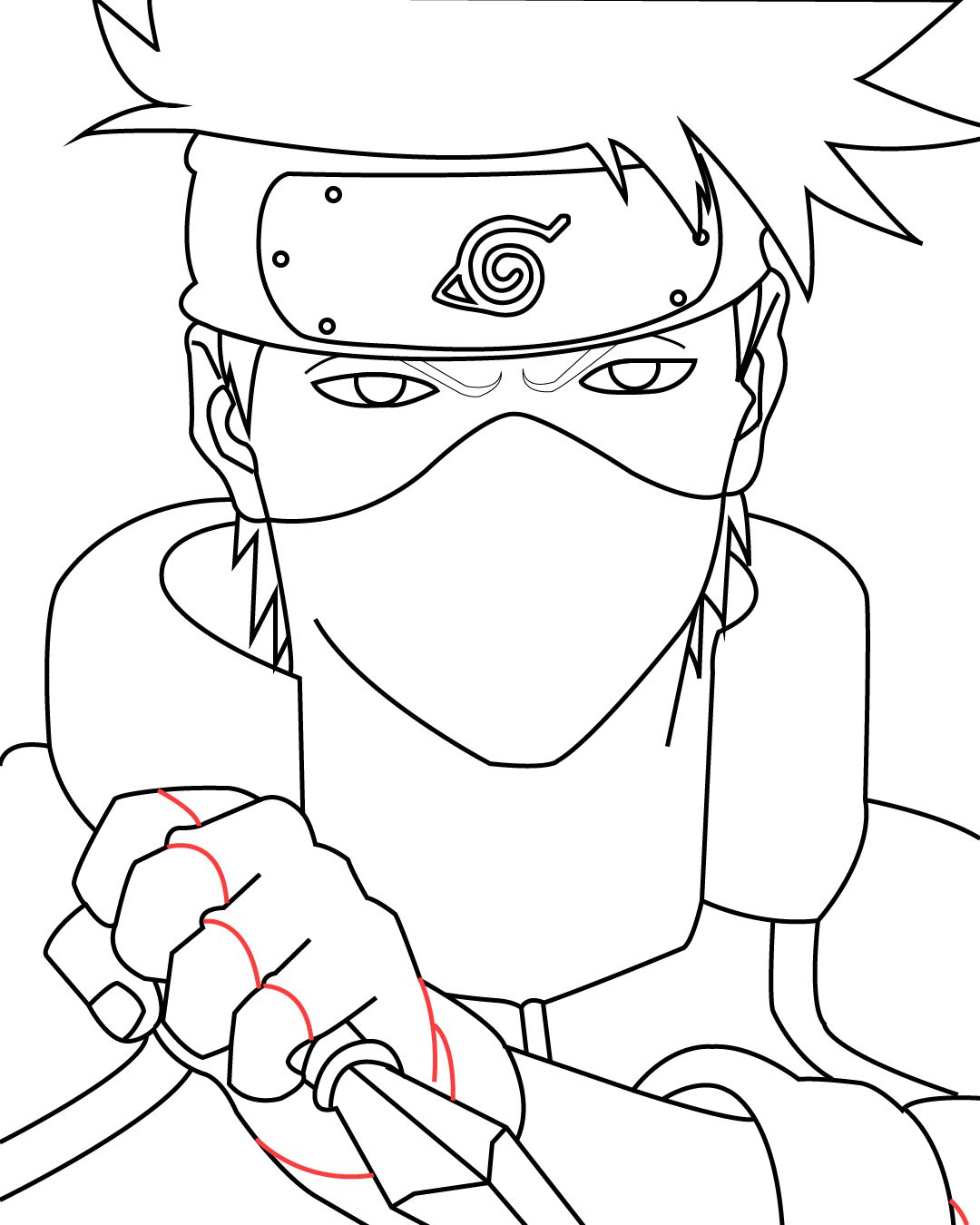 How To Draw Kakashi In Simple Steps - Storiespub