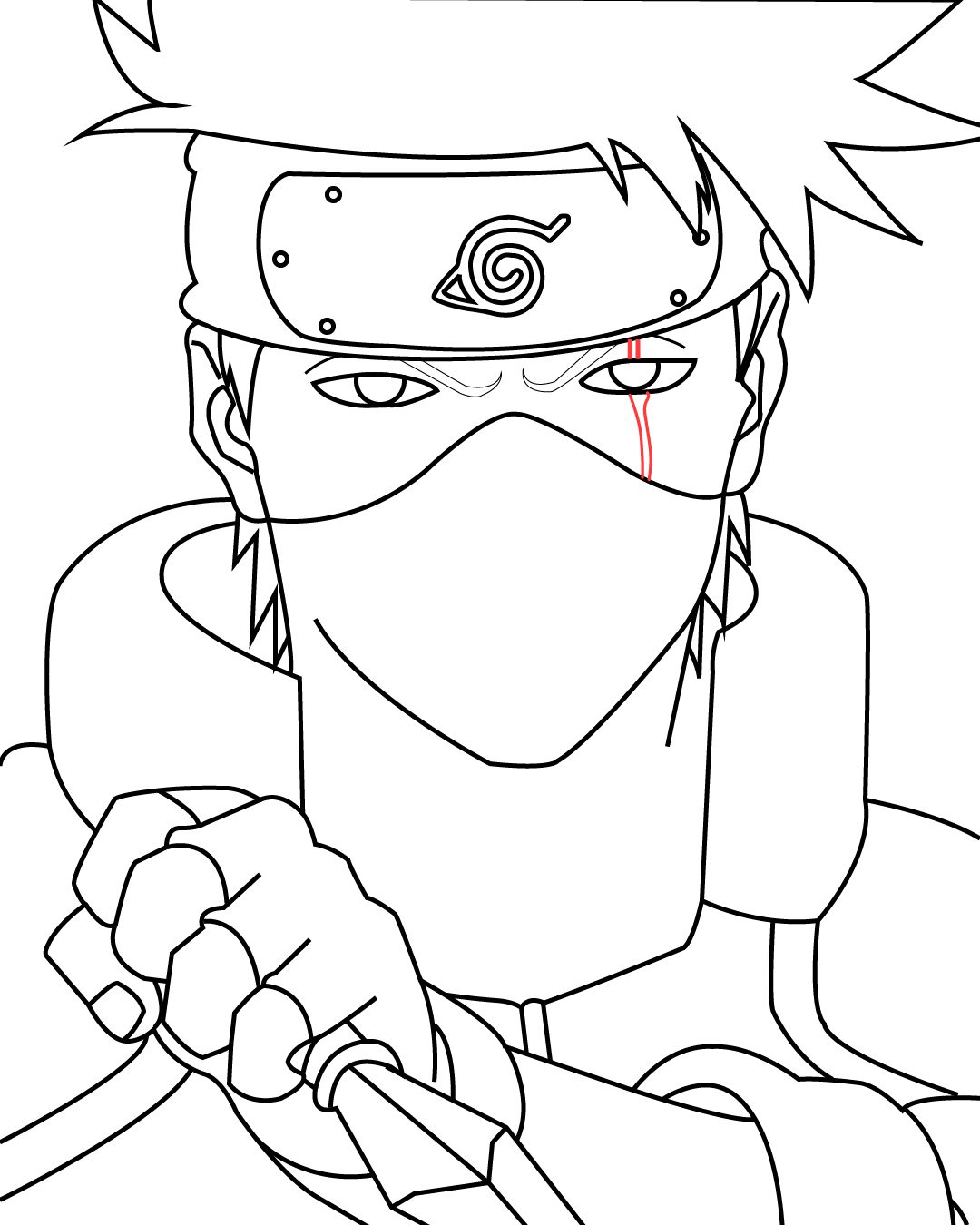 How to Draw Kakashi in Simple Steps - Storiespub