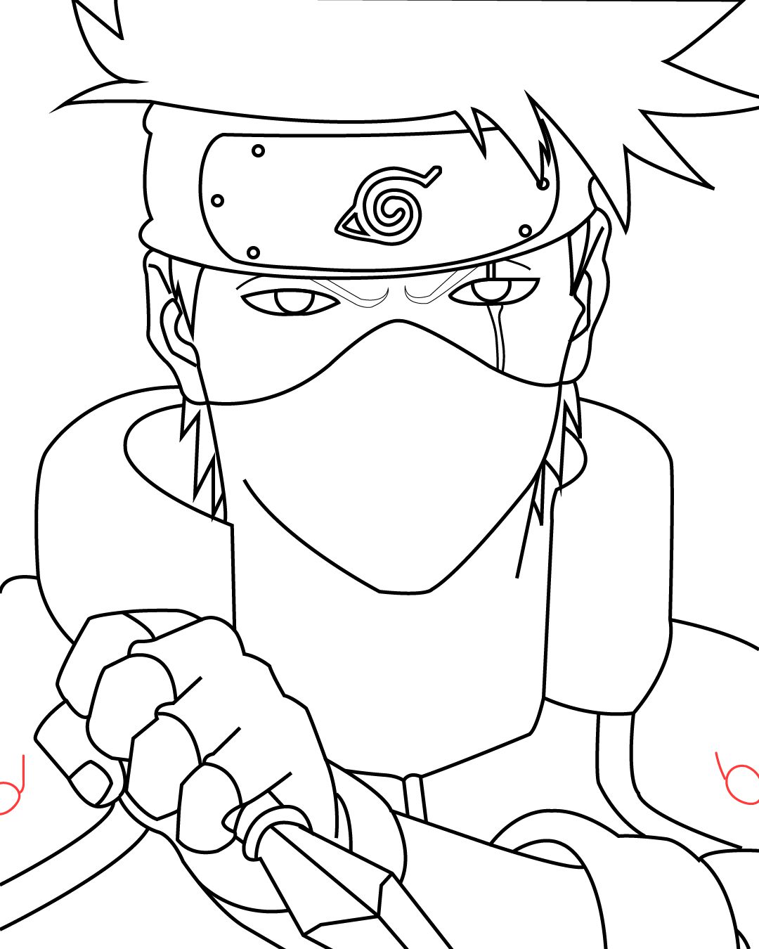 How to Draw Kakashi in Simple Steps - Storiespub