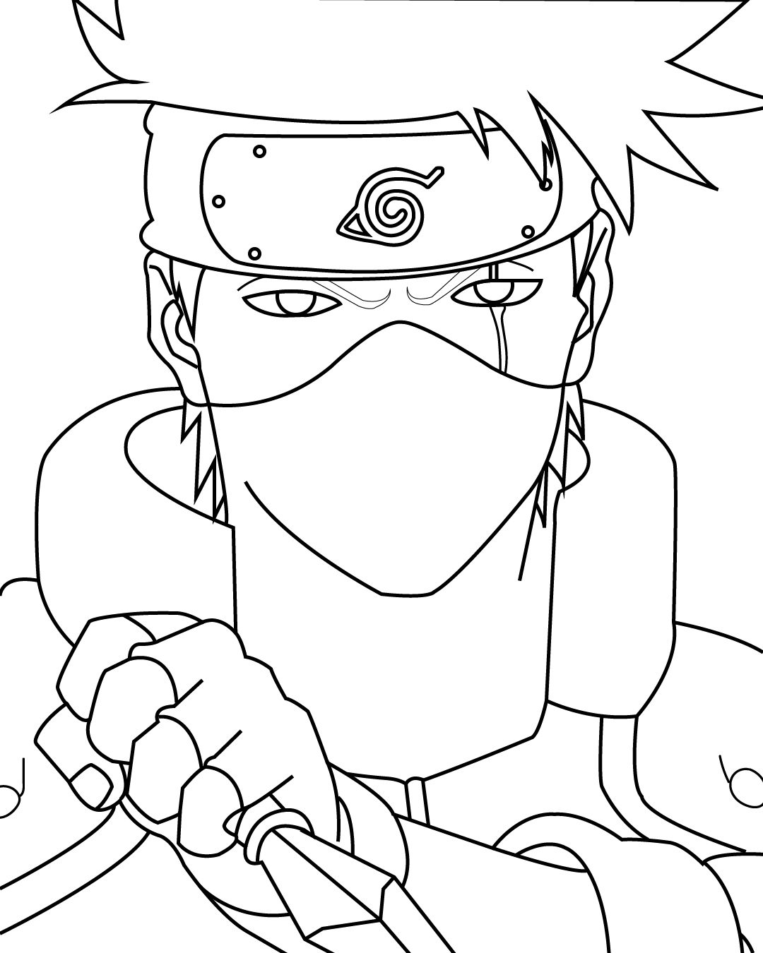 How To Draw Kakashi In Simple Steps