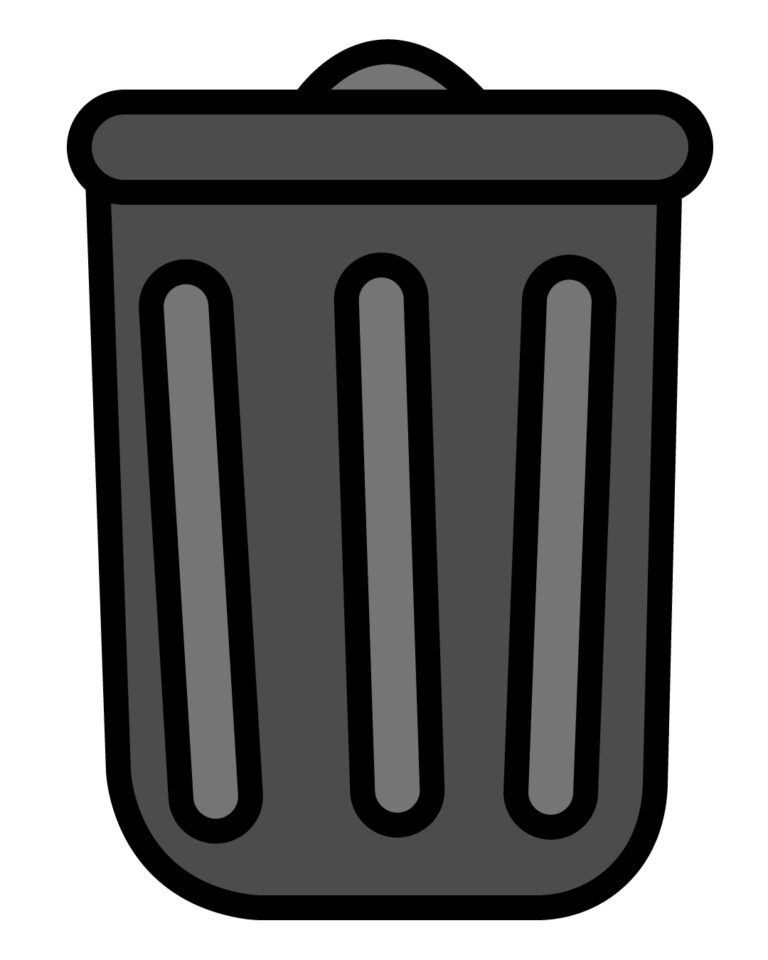 How to Draw Trash Can in Simple steps