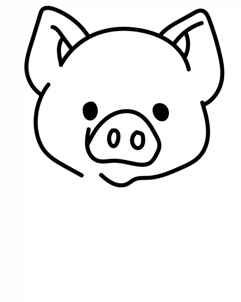 How-to-Draw-Pig-in-Simple-and-steps-Guide