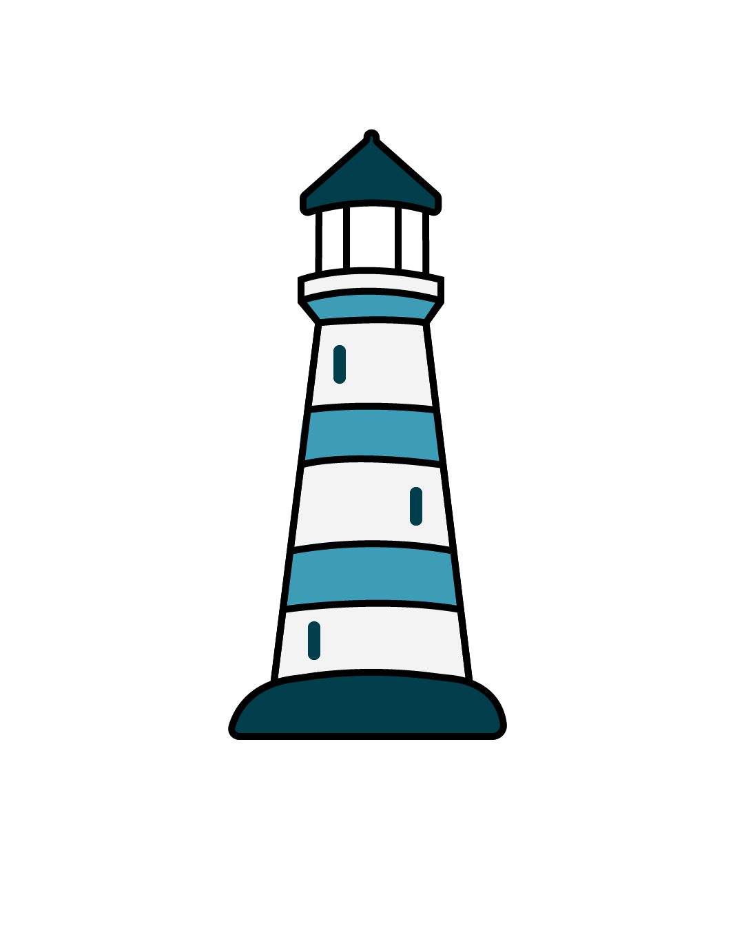 How To Draw Lighthouses In Simple Steps