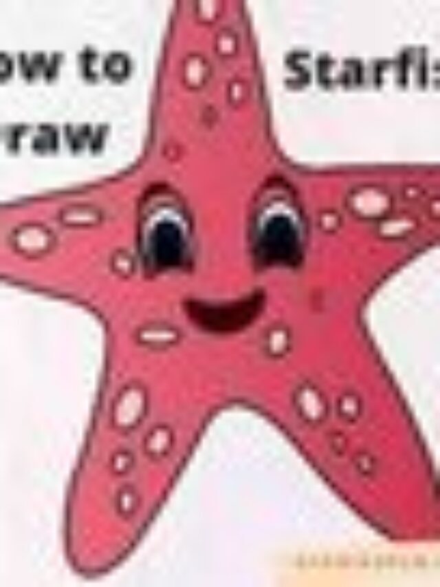how to draw a starfish