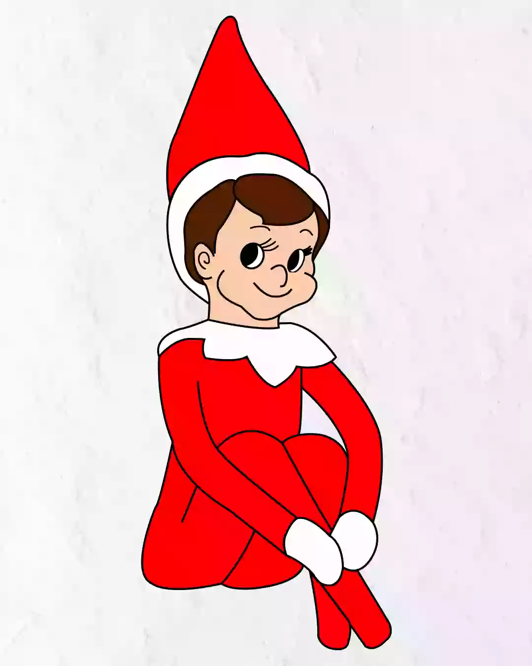 How to Draw Elf of the Shelf