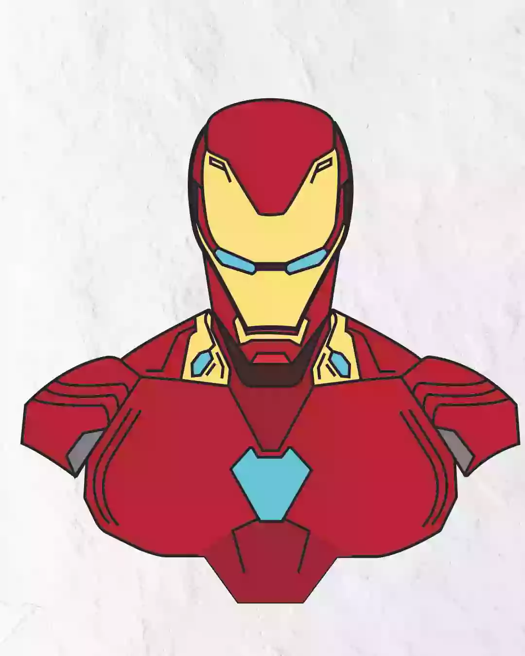 How to draw Iron Man | Step by step Drawing tutorials