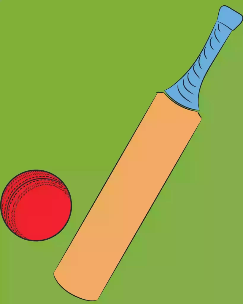 Cricket Bat With Ball Icon In Line Art 24145196 Vector Art at Vecteezy