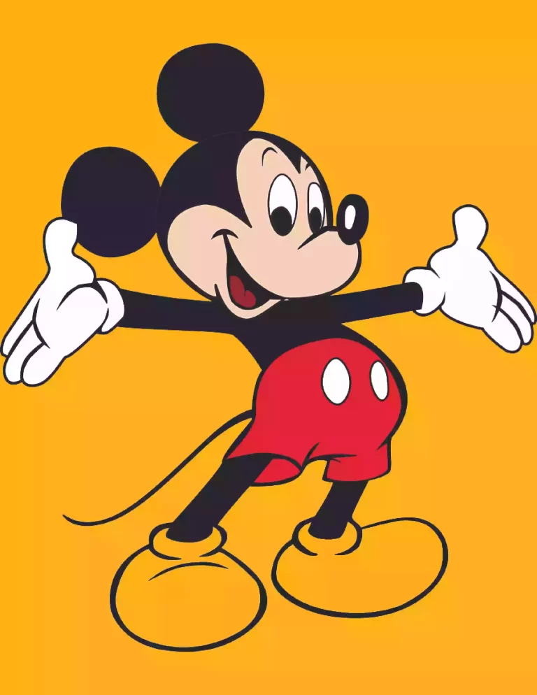 How to draw Mickey Mouse