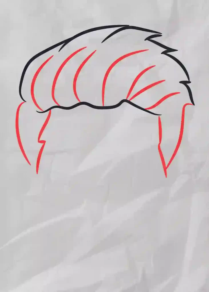 Drawing  Cartoon Boy Hair Drawing  735x974 PNG Download  PNGkit