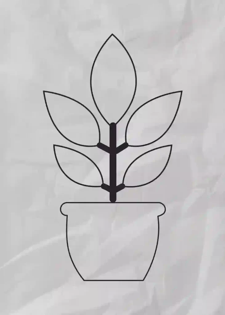 How-to-Draw-a-Potted-Plant
