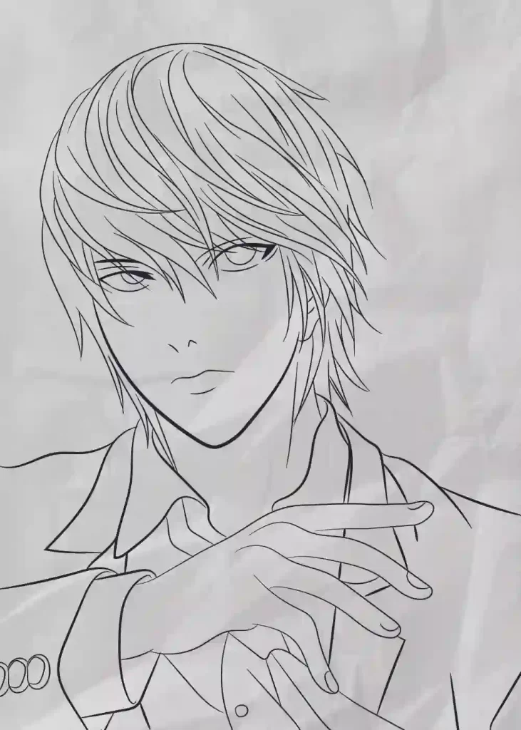 light yagami and L shorthand sketches for the death note musical animatic  so i could get used to drawing them... really tried to create… | Instagram
