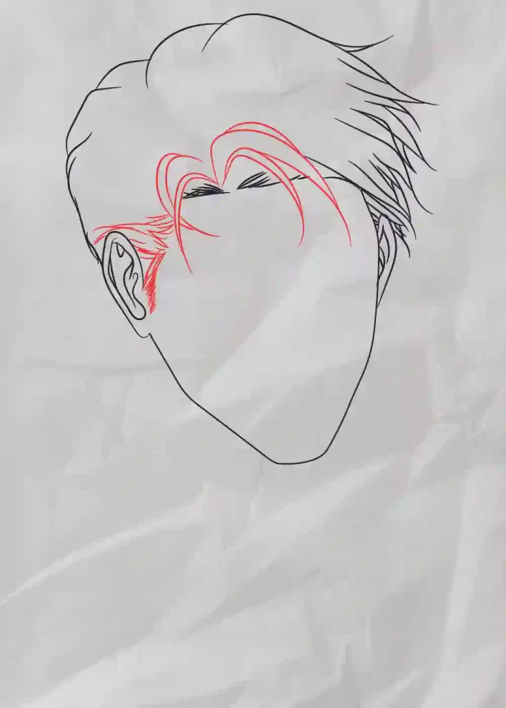 How To Draw Anime Boys Hair Step By Step