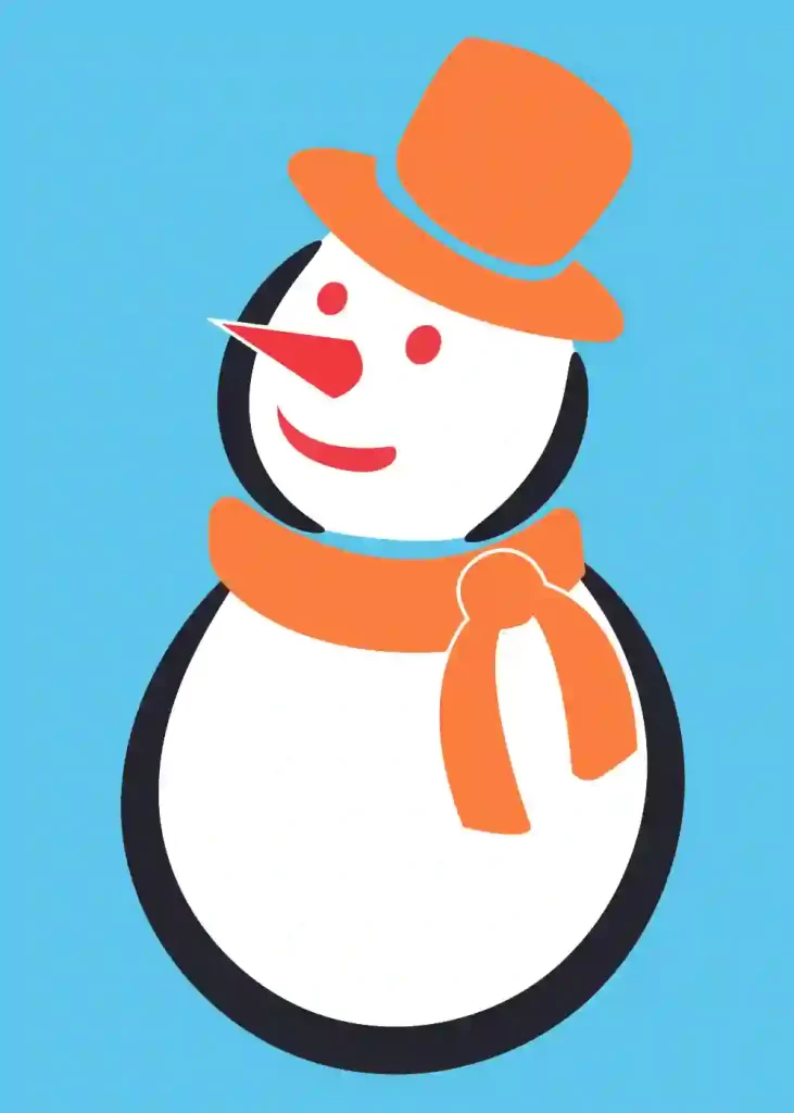 How To Draw A Snowman - Step By Step 