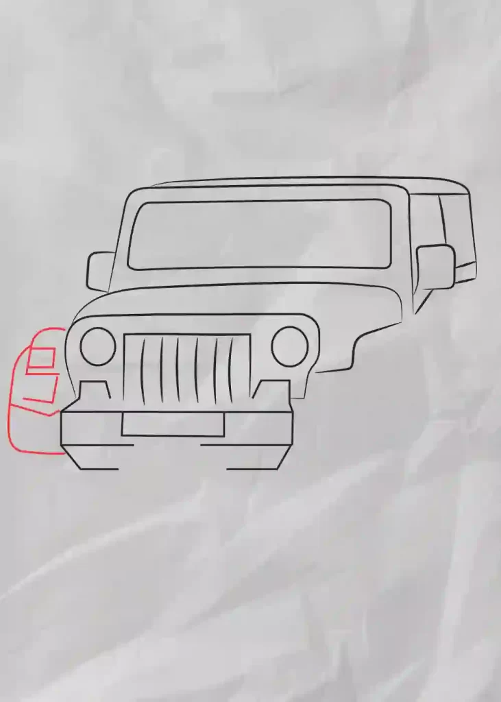 how-to-draw-mahindra-thar