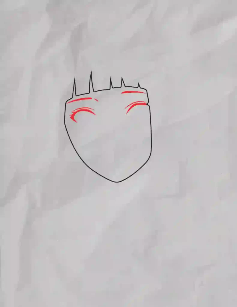 How-to-Draw-Hinata-Character-step-2