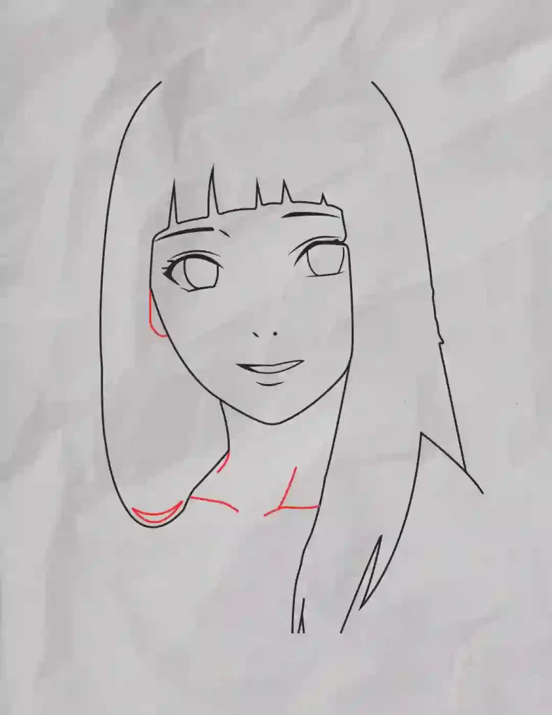 How To Draw Hinata Character | Step By Step 