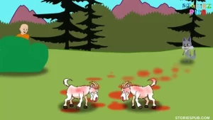 Read more about the article Jackal and Fighting Goats | Panchatantra Story