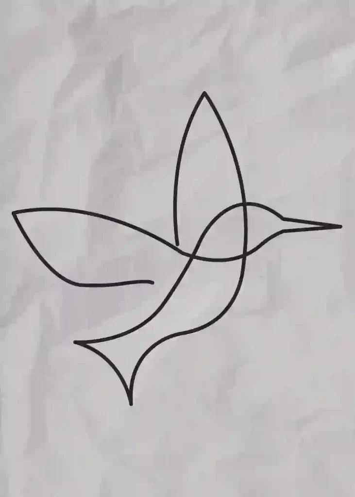 How-to-Draw-One-line-Bird-step-11