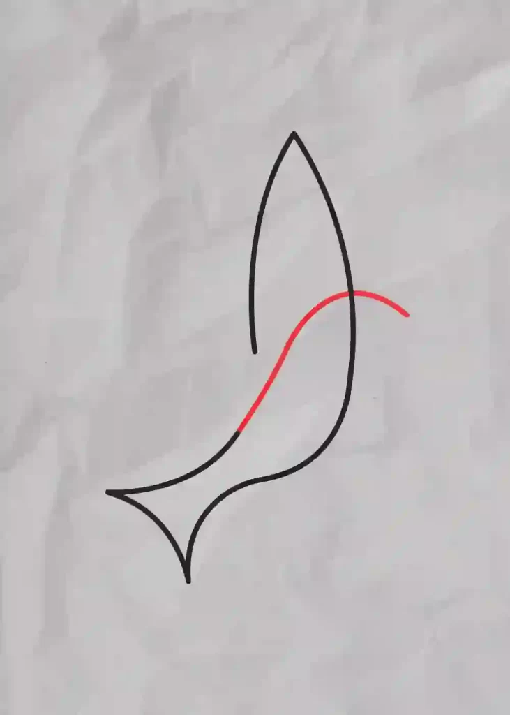 How-to-Draw-One-line-Bird-step-7