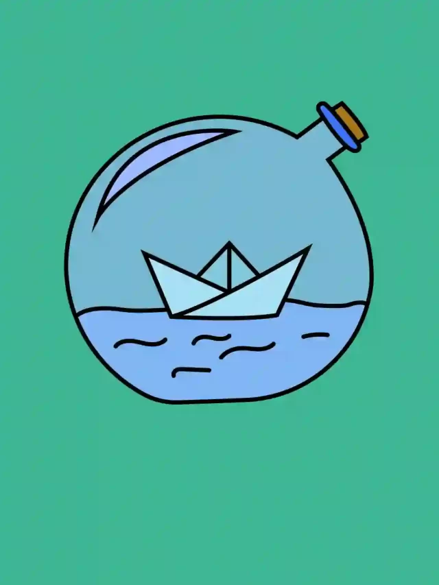 How to Draw a Ship in Bottle | Step by Step