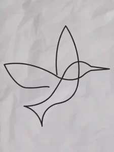 How to Draw One line Bird