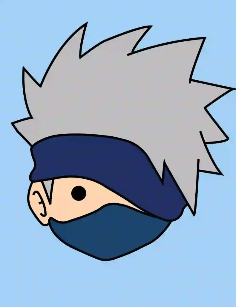 How to draw KAKASHI (Naruto) step by step, EASY 