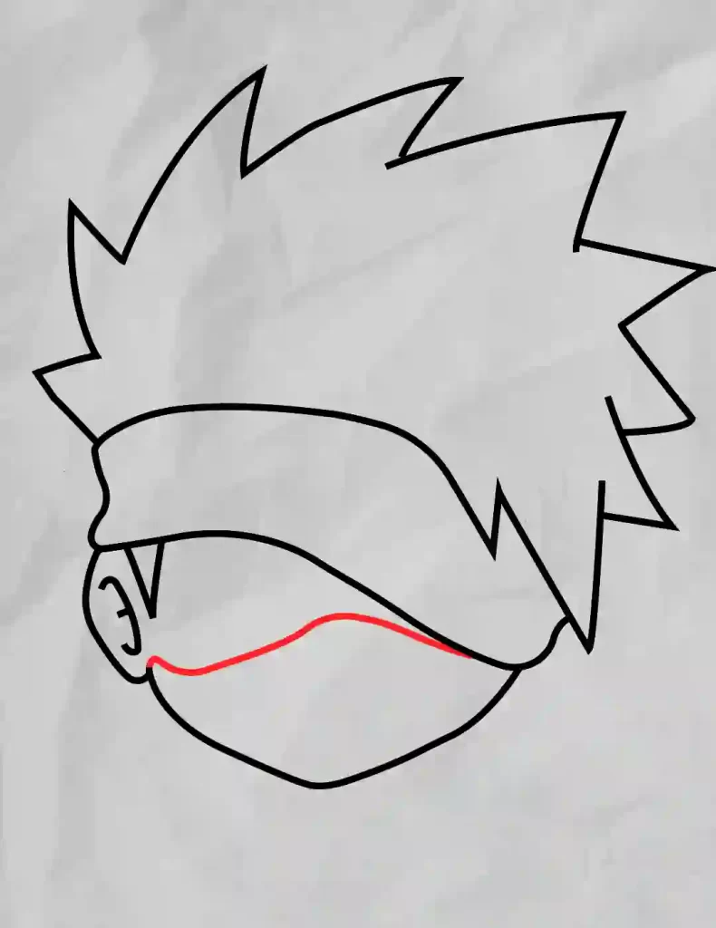 Naruto art  How to draw kakashi step-by-step 