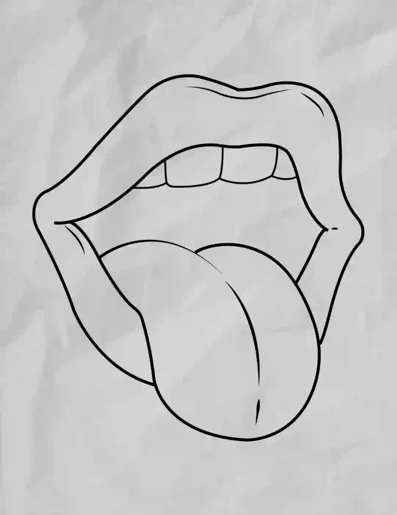 How-to-Draw-a-Mouth-and-Tongue