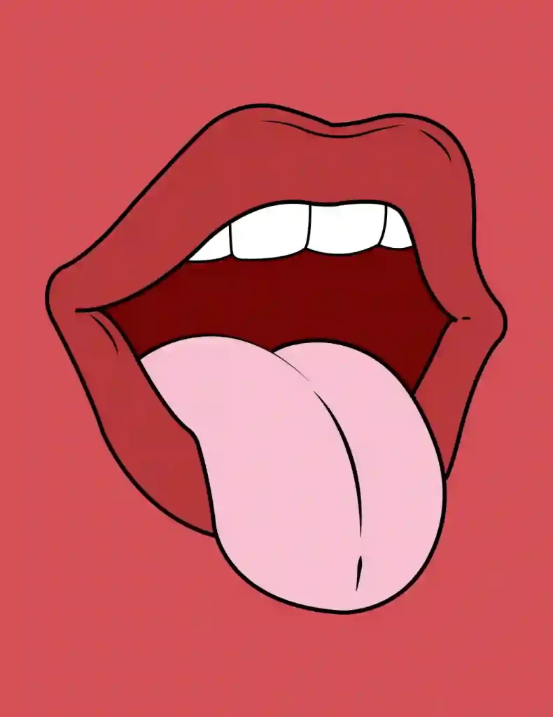 How To Draw A Mouth And Tongue - Step By Step 