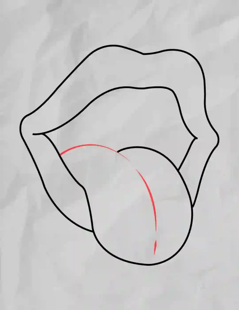 How-to-Draw-a-Mouth-and-Tongue