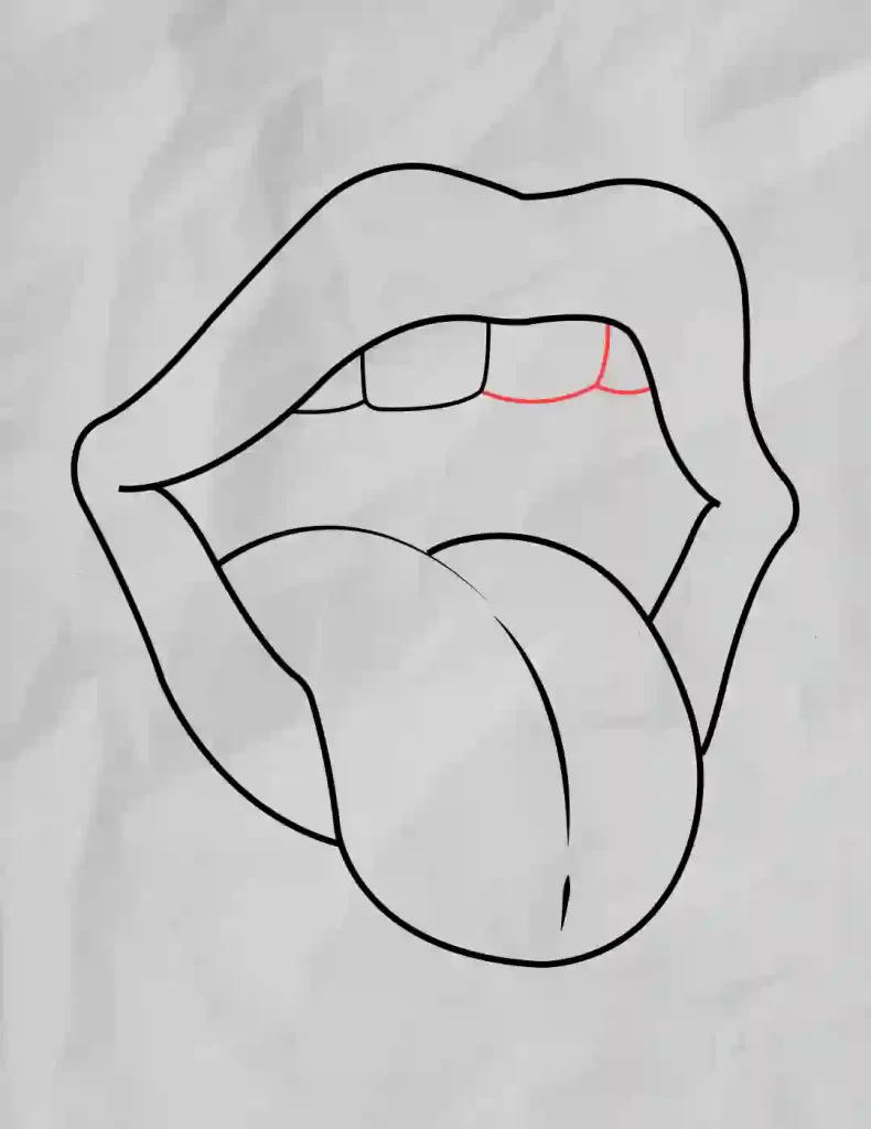 How-to-Draw-a-Mouth-and-Tongue