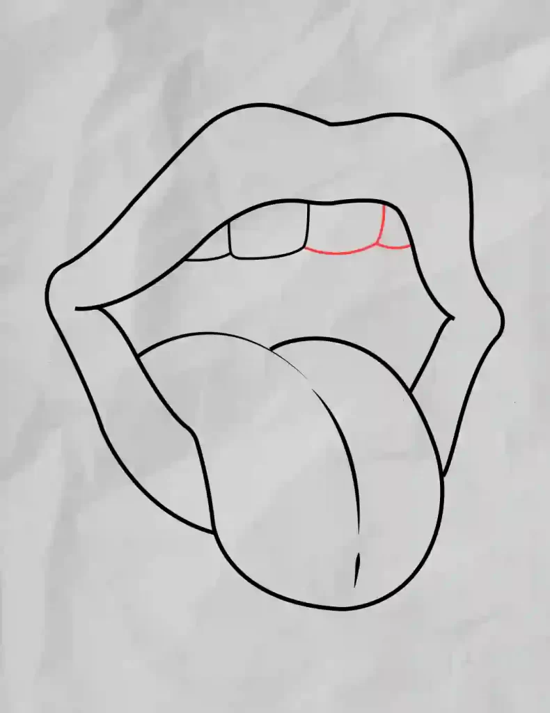 How To Draw A Mouth And Tongue Step By Step Storiespub