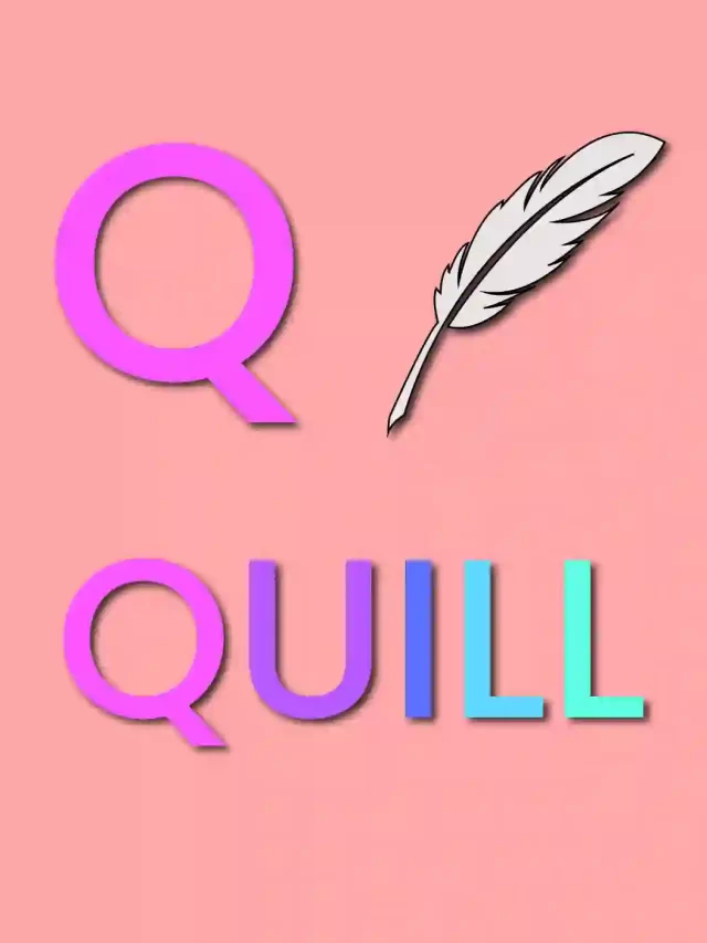 How To Draw A Quill – A to Z Alphabet Drawing