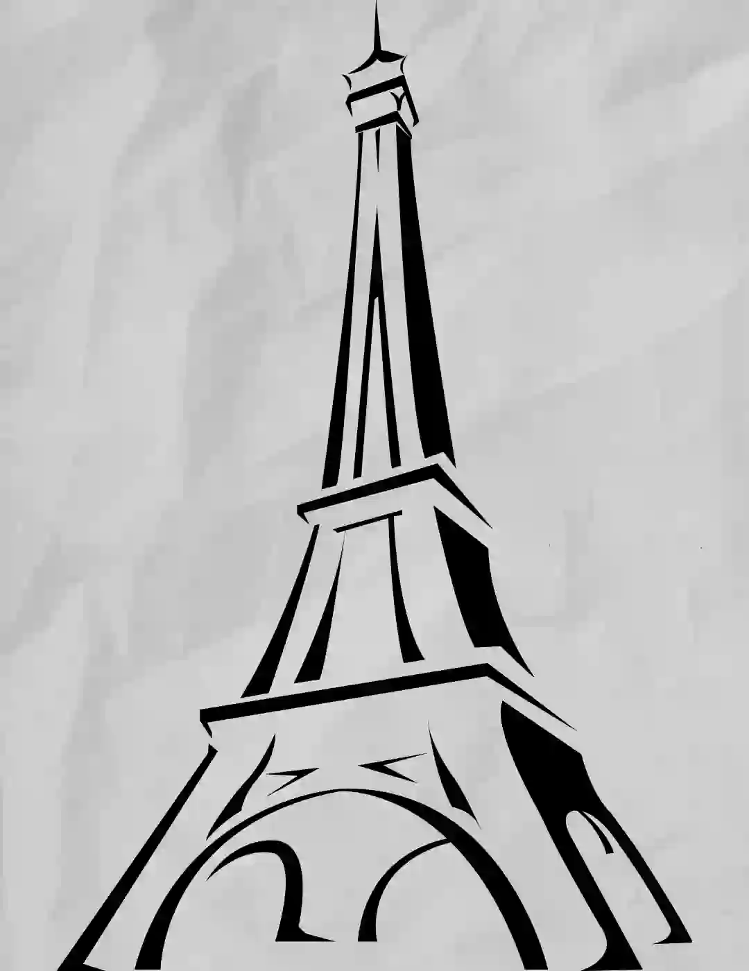 How to Draw the Eiffel Tower in a Few Easy Steps  Easy Drawing Guides