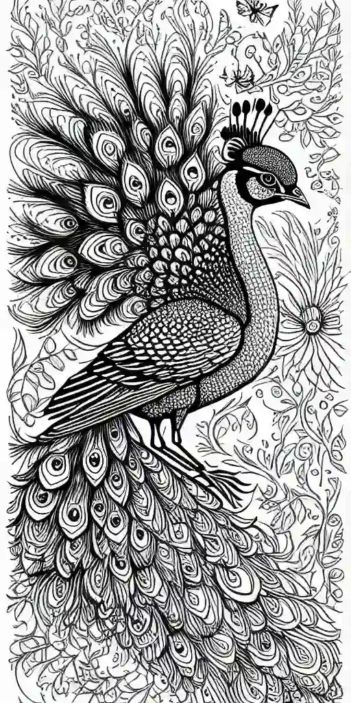 Peacock-Coloring-Pages